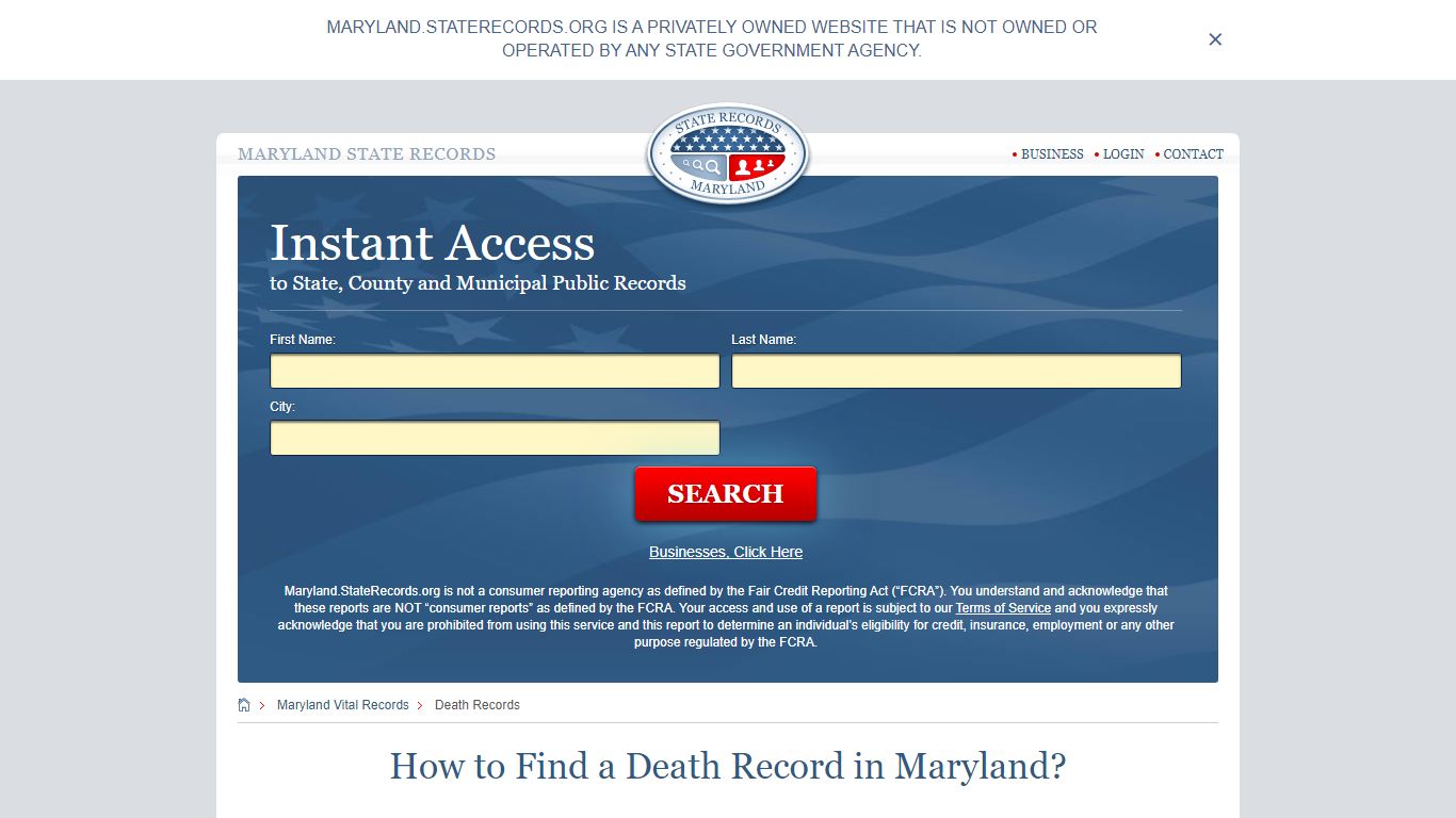 How to Find a Death Record in Maryland? - State Records